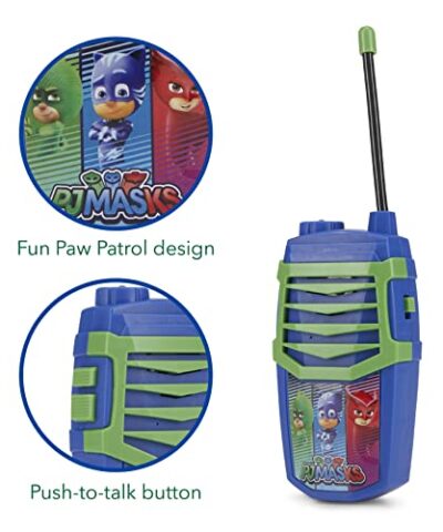 Sakar PJ Masks Molded Walkie Talkie for Kids Zak Designs PJ Masks Kids Water Bottle with Spout Cover and Built in Carrying Loop 0 2